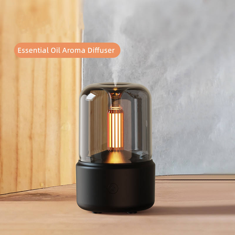 New Creative Candlelight Aromatherapy Machine USB Desktop Atmosphere Candlelight Lamp Home Air Humidifier