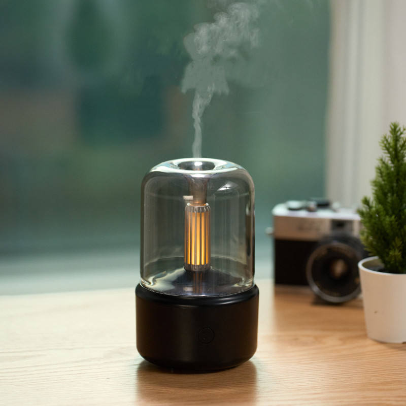 New Creative Candlelight Aromatherapy Machine USB Desktop Atmosphere Candlelight Lamp Home Air Humidifier