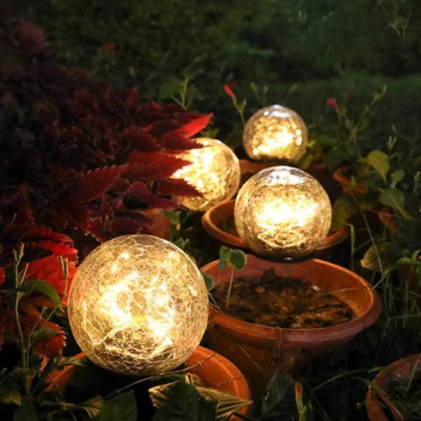 Cracked Glass Ball LED - Premium  from My Store - Just £65! Shop now at DELIGHTHOME