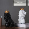 European Style Crown Lion Ornaments Resin Crafts Home Office Porch Decorations eprolo