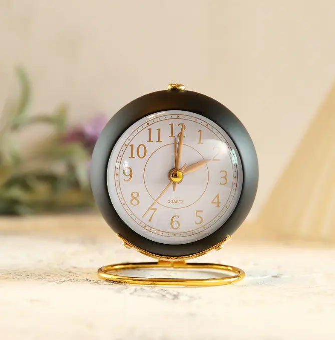 European metal clock creative silent children electronic alarm clock simple living room bedroom eprolo