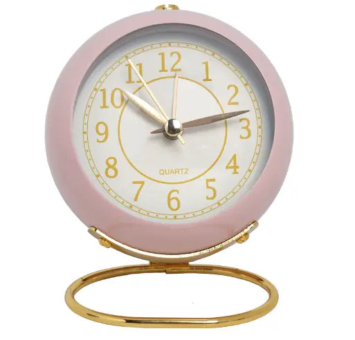 European metal clock creative silent children electronic alarm clock simple living room bedroom eprolo