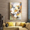 Flower Oil Painting 100%  Handmade Original White Knife Paintings on Canvas Wall Art Pictures Home Decor Hand Painted Painting - Premium  from DELIGHTHOME - Just £29.22! Shop now at DELIGHTHOME