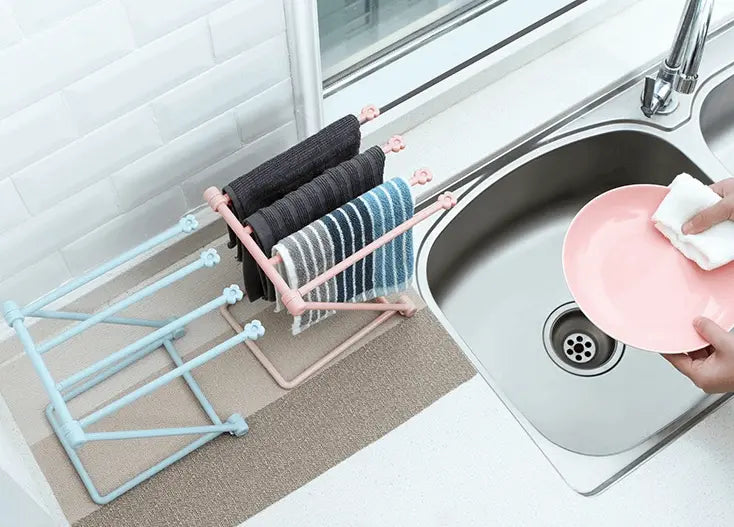 Foldable Dishcloth Shelf Kitchen Accessories - Premium  from My Store - Just £25.50! Shop now at DELIGHTHOME