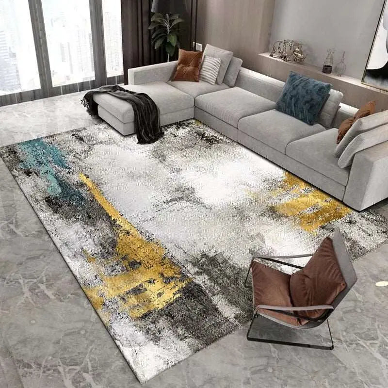 Geometric Printed Carpet Living Room Large Area Rugs Carpet Modern Home Living Room Decoration Bedroom Washable Floor Lounge Rug - Premium  from DELIGHTHOME - Just £15.12! Shop now at DELIGHTHOME