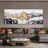 Hand-painted Golden Foil Design Mountain Landscape Picture Canvas Art Custom Artwork Showpiece For Home Decoration Frameless - Premium  from DELIGHTHOME - Just £41! Shop now at DELIGHTHOME