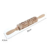 Merry Christmas Elk Wooden Print Rolling Pin Christmas Home Decorations Navidad Decor Noel Dessert Tools New Year 2020 DIY Craft eprolo